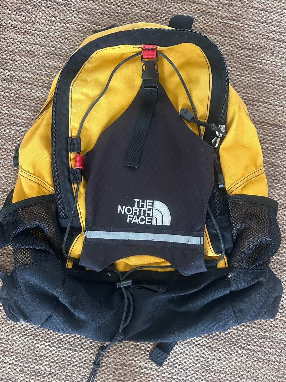 The North Face Yellow & Black Daypack Backpack